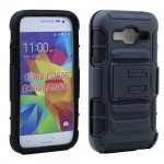 Wholesale Samsung Galaxy Prevail LTE G360 Armor Holster Combo Belt Clip (Black)